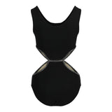 Ribbed 1pc Cut Out Bathing Suit - Denny's