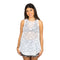 White & Black Pom Poms Mesh Cover Up - Denny's