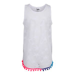 Star Mesh Multi Pom Poms Cover-Up - Denny's