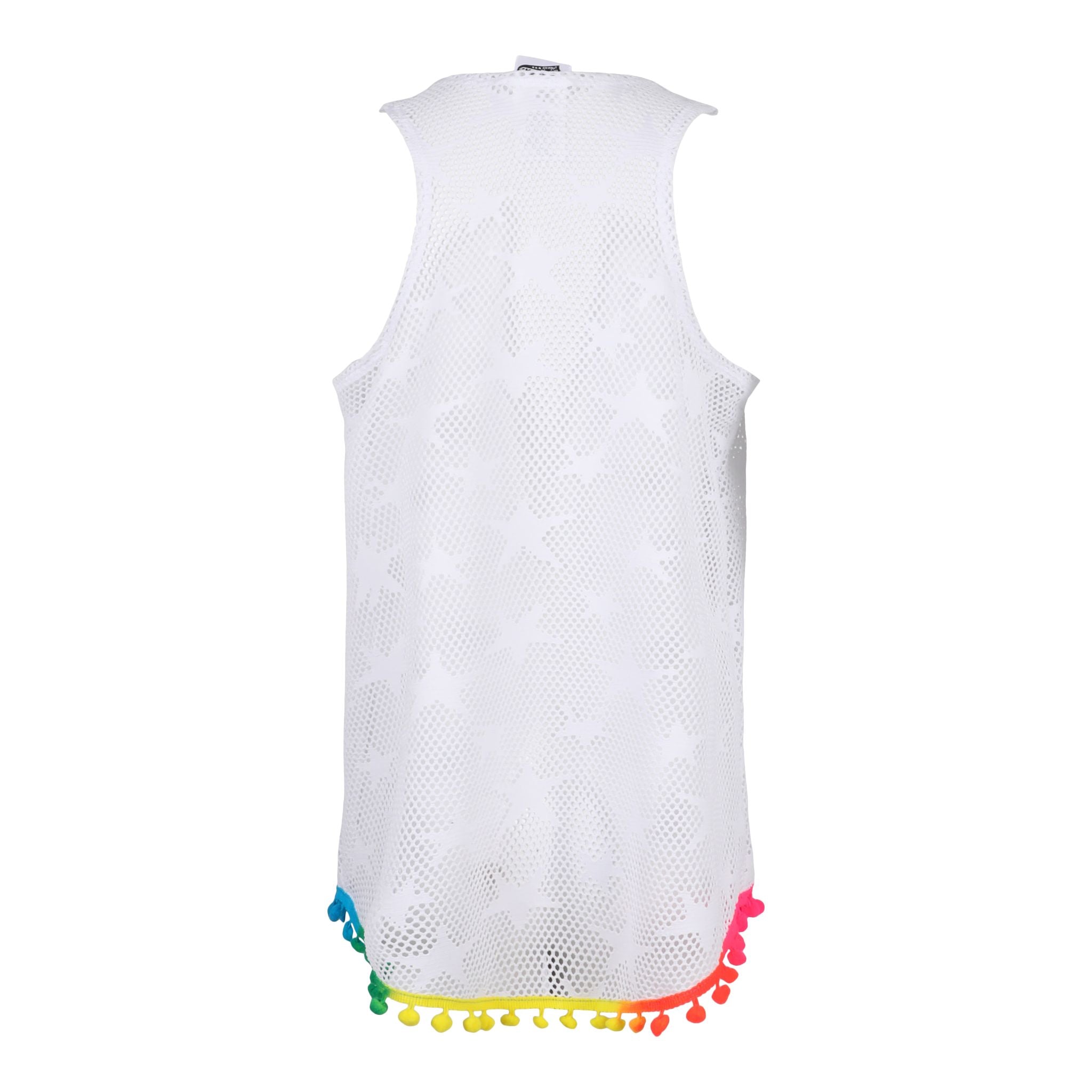 Star Mesh Multi Pom Poms Cover-Up - Denny's