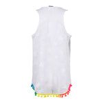 Star Mesh Multi Pom Poms Cover-Up - Denny's