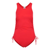 1pc Shirred Sides Bathing Suit - Denny's