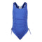 1pc Shirred Sides Bathing Suit - Denny's