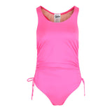 1pc Shirred Sides Bathing Suit - Denny's
