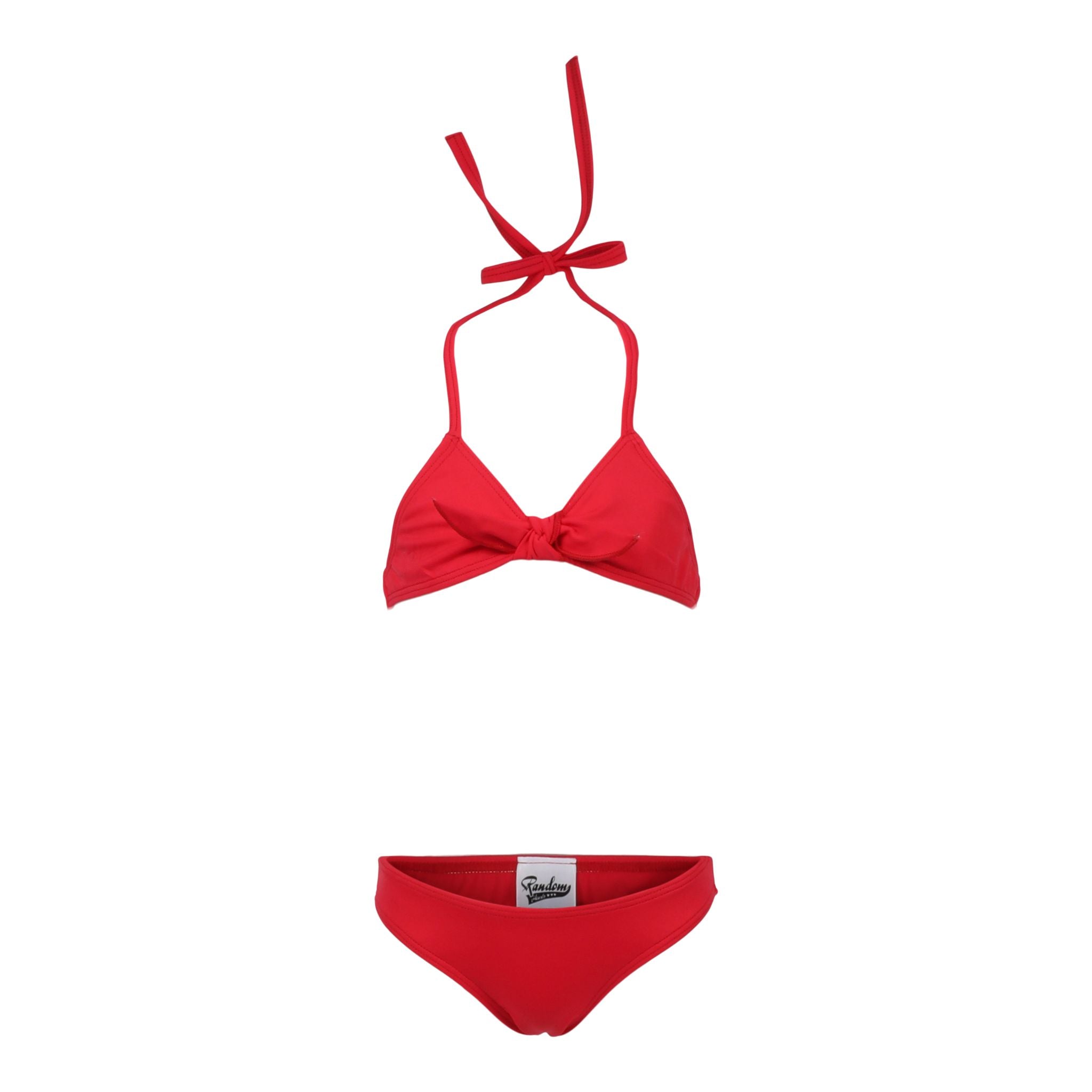 2pc Ribbed Tie Triangle Bikini - Denny's