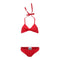 2pc Ribbed Tie Triangle Bikini - Denny's