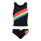 2pc Rainbow Stripe Tankini - Denny's