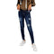 Destructed Denim Jean with Cut Out Bottom - Denny's