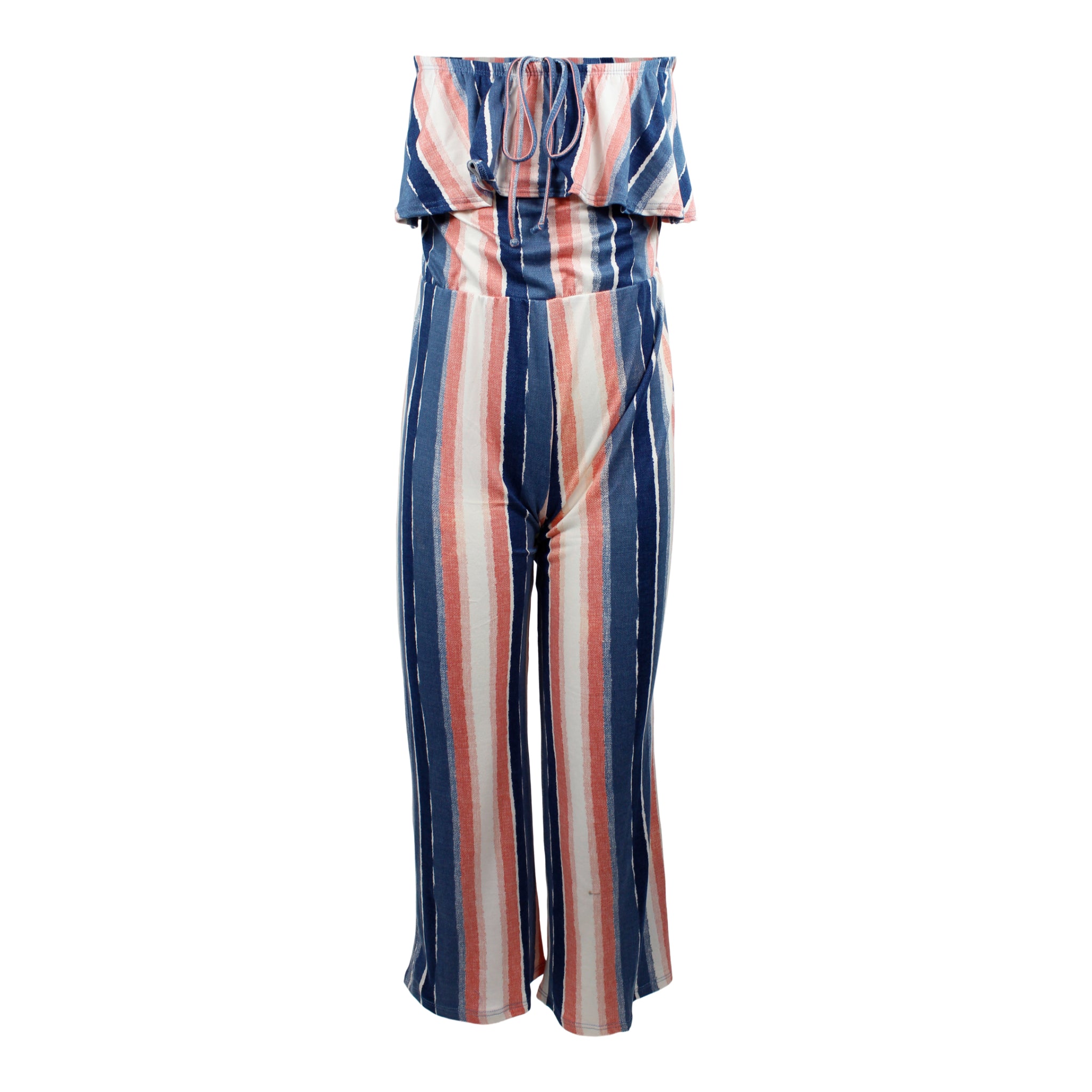 Jumpsuit Navy  / Lite Blu Stripes - Denny's
