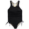 1pc Cinch Sides Bathing Suit - Denny's