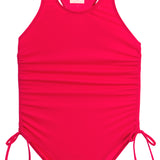 1pc Cinch Sides Bathing Suit - Denny's