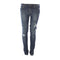 Dark Destructed Skinny Jean - Denny's