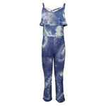 Tie Dye Jumpsuit With Ruffle - Denny's