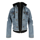 Black Fleece Lined Denim Jacket - Denny's