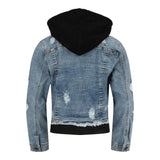 Black Fleece Lined Denim Jacket - Denny's