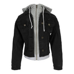 Heather Grey Lined Denim Jacket - Denny's