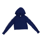 Fishnet Mesh Sleeve Hoodie - Denny's