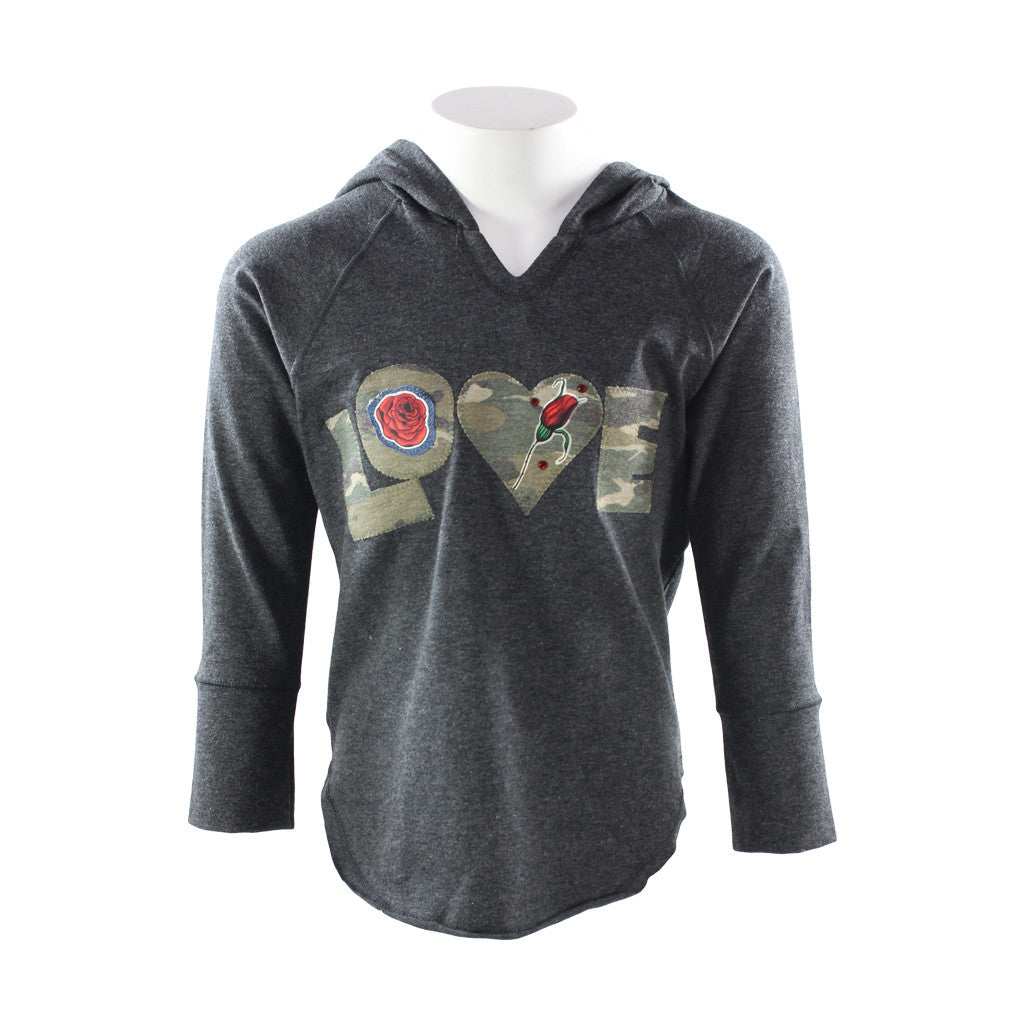 Hoody Charcoal with Love - Denny's