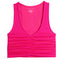 Rib V-Neck Ruched Tank - Denny's