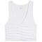 Rib V-Neck Ruched Tank - Denny's