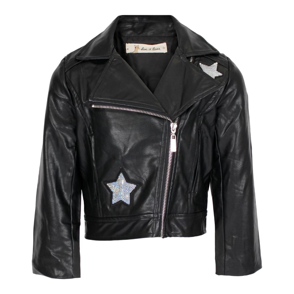 Biker Jacket with Sequin Stars - Denny's