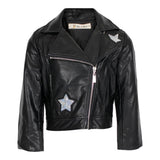 Biker Jacket with Sequin Stars - Denny's
