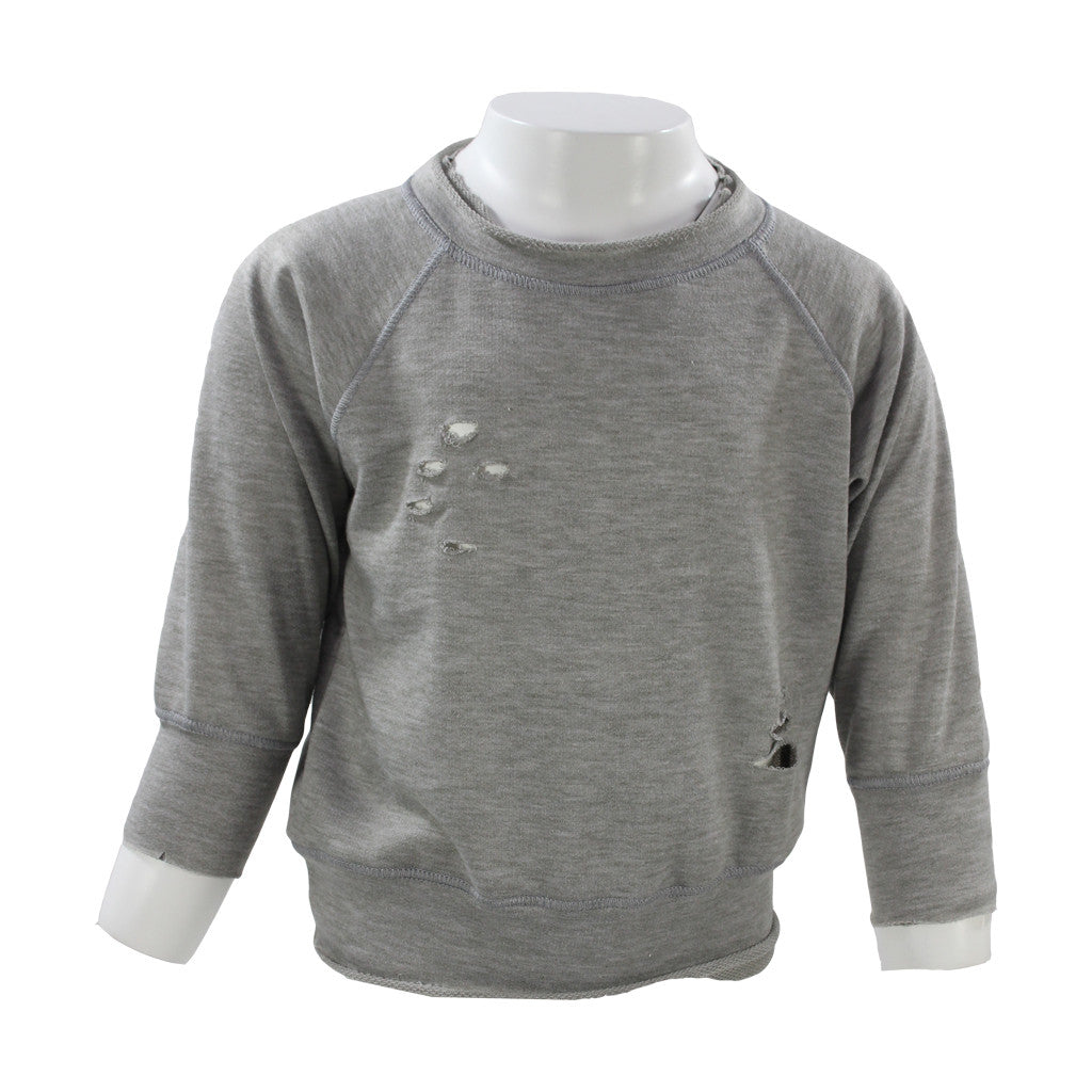 Long Sleeve Distressed Sweatshirt - Denny's