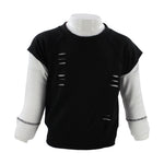 Layered Sweatshirt Black and White - Denny's
