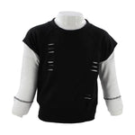 Layered Sweatshirt Black and White - Denny's