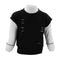 Layered Sweatshirt Black and White - Denny's