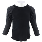 Raglan Black Charcoal Sleeve - Denny's