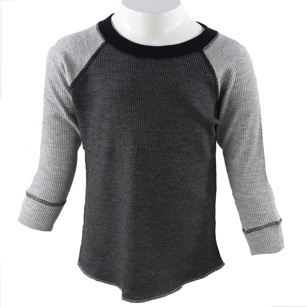 Raglan Charcoal/Grey With Stars - Denny's