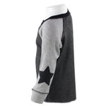 Raglan Chacoal/Grey with Stars - Denny's
