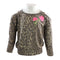 Leopard Sweatshirt with Pink Flower - Denny's