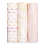 Three Pack Swaddles Metallic Primrose - Denny's