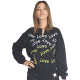 Love Slit Neck Sweatshirt - Denny's