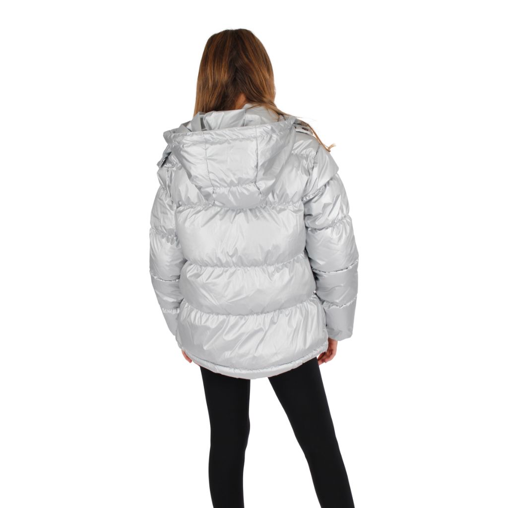 Metallic Puffer Jacket - Denny's