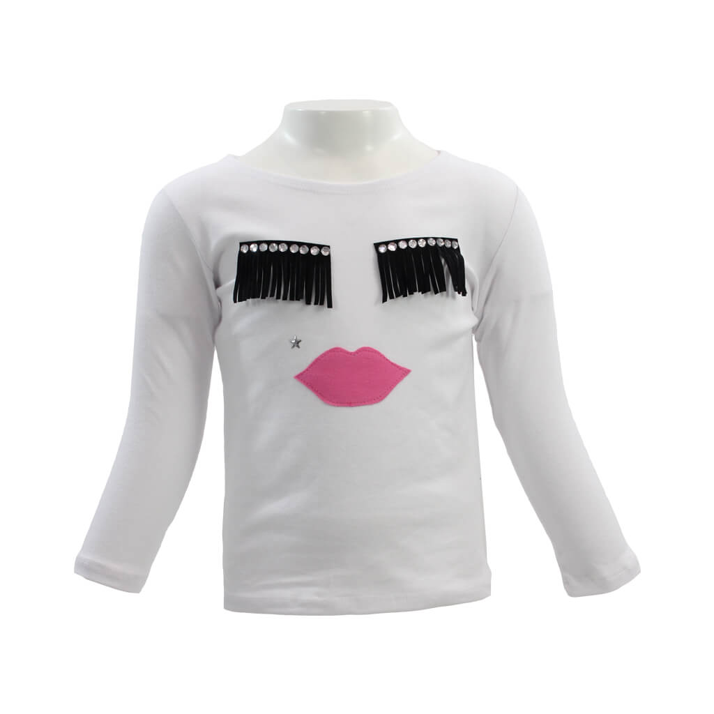 Long Sleeve Eyelash Tee - Denny's