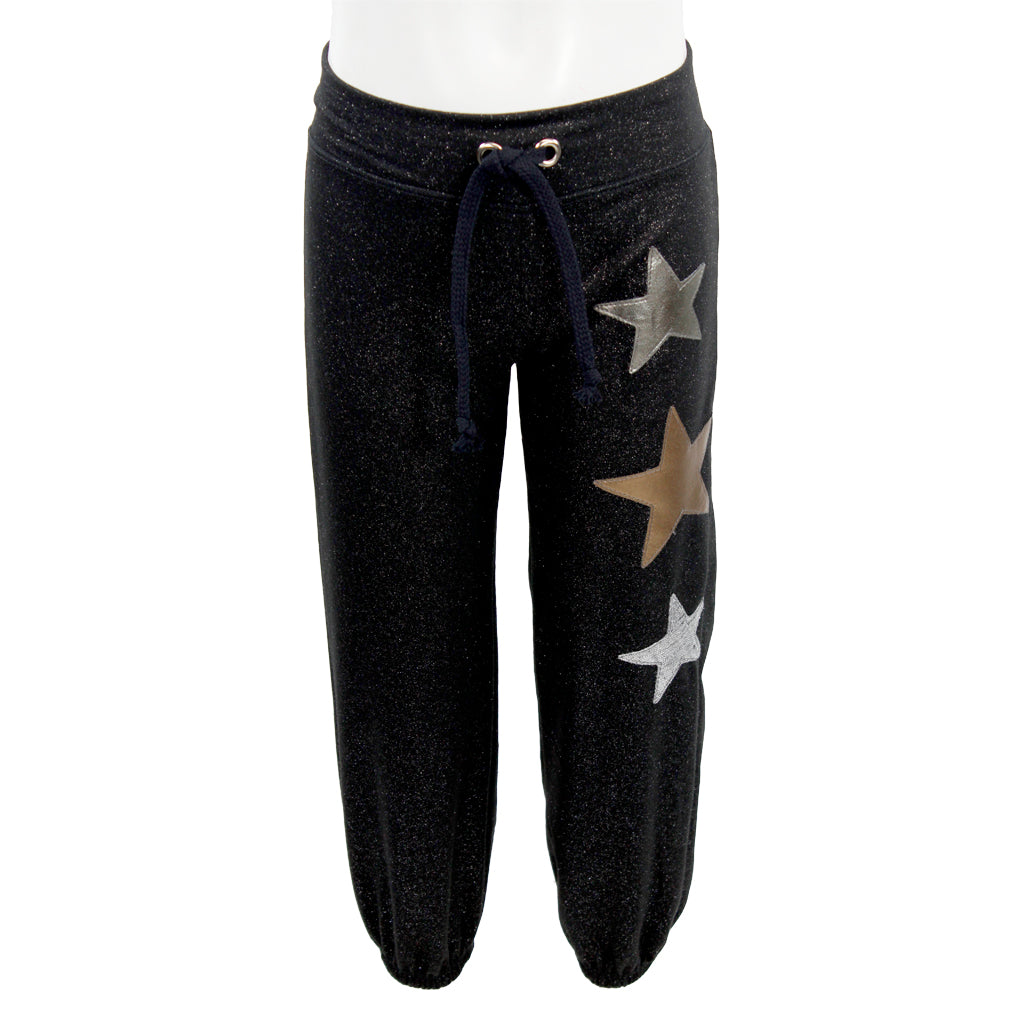 Jog Pant Black with Stars - Denny's