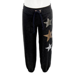 Jog Pant Black with Stars - Denny's