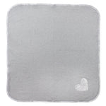 Blanket Grey Foil Hearts - Denny's