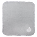 Blanket Grey Foil Hearts - Denny's