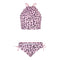 2pc Beach Leopard Halter Tankini - Denny's