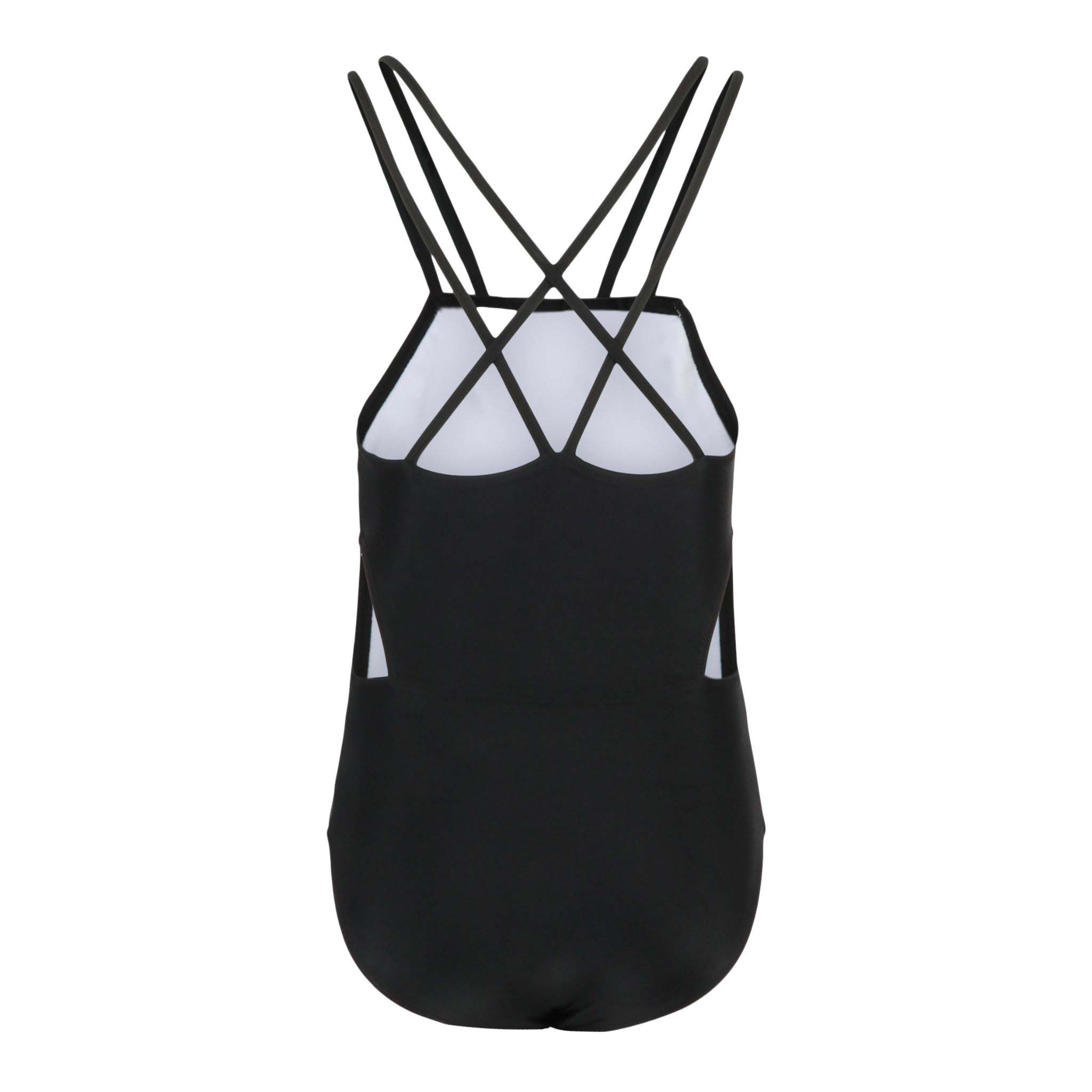 1pc Cut Out Sides Bathing Suit - Denny's