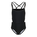 1pc Cut Out Sides Bathing Suit - Denny's