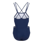 1pc Cut Out Sides Bathing Suit - Denny's