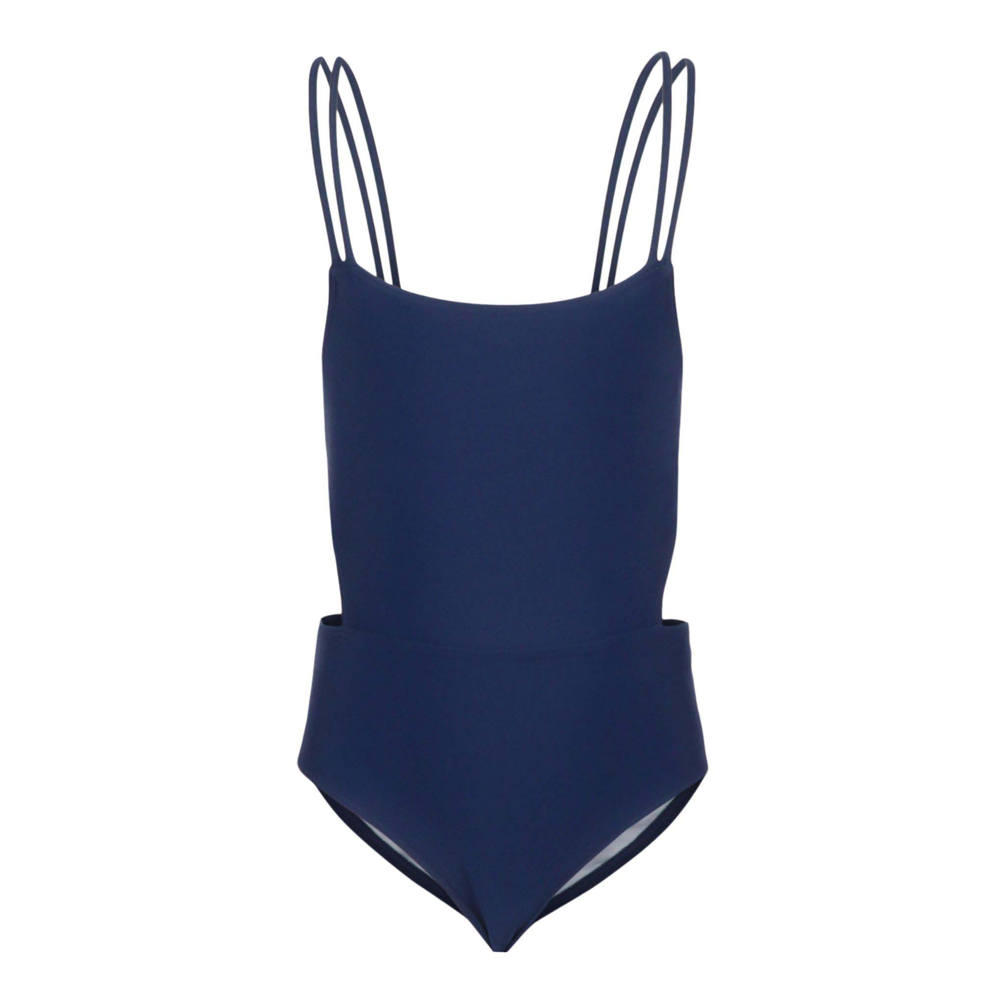 1pc Cut Out Sides Bathing Suit - Denny's