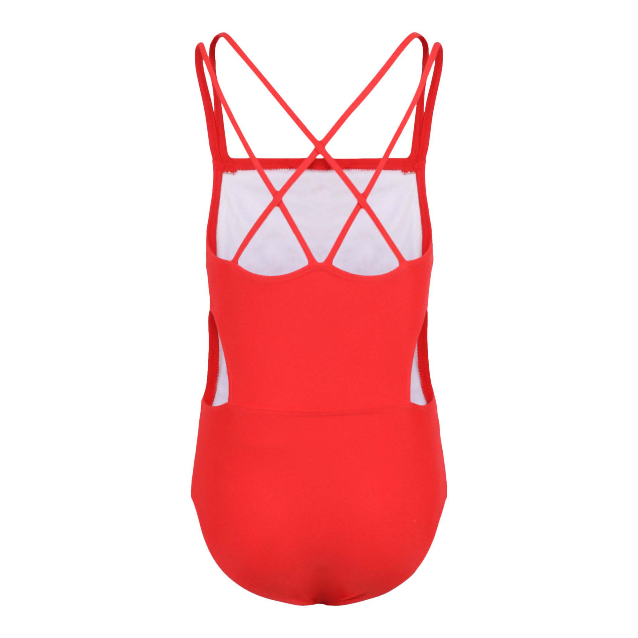 1pc Cut Out Sides Bathing Suit - Denny's