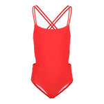 1pc Cut Out Sides Bathing Suit - Denny's