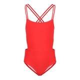 1pc Cut Out Sides Bathing Suit - Denny's